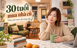30 tuổi mua căn hộ cũ 67m², 31 tuổi bắt đầu lại sự nghiệp: Cô gái sống một mình 5 năm và biến phòng khách thành nơi không ai ngờ tới