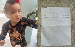 Bé trai 2 tuổi bị bỏ rơi trước cửa nhà dân, mẹ chỉ để lại túi quần áo và mảnh giấy nhắn