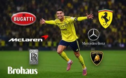 Điểm danh loạt siêu xe hạng sang trong BST "đồ chơi" cực khủng của Ronaldo, giá trị lên tới 30 triệu euro