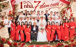 Đám cưới hot ở Bắc Ninh: 7 cặp đôi họ Vũ rủ nhau cưới lại sau hàng chục năm, có cặp đã bên nhau hơn 7 thập kỷ