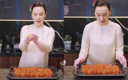 Phương Oanh khoe 100 "viên ngọc bóng bẩy béo ngậy"