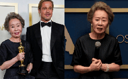 Sao Hàn 74 tuổi vừa nhận giải Oscar đã bị MC hỏi câu vô duyên về Brad Pitt, ai ngờ gây bão vì chốt hạ: "Tôi có phải là chó đâu"