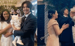 Kim Hyun Joong (Vườn Sao Băng) lần đầu tiên xuất hiện cùng vợ và con trai đầu lòng