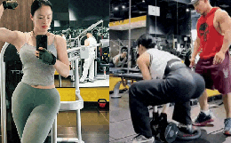Angela Phương Trinh tập luyện "độ" vòng 3 với HLV Phạm Văn Mách, bảo sao body ngày càng căng đét