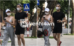 Tóm gọn tình trẻ kém 12 tuổi và Lệ Quyên đi tập thể dục ở hồ Gươm, đeo khẩu trang kín mít nhưng vẫn đẹp đôi như Gen Z