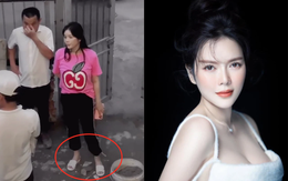 Hình ảnh ít thấy: Lý Nhã Kỳ tóc tai bơ phờ, chân đi dép tổ ong, tay cầm "cục gạch" nhưng rất ra dáng chỉ đạo công trình