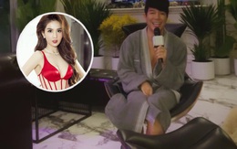 Nửa đêm Nathan Lee lại mặc độc áo choàng tắm livestream, tuyên bố nắm trong tay bằng chứng "sống sai" của Ngọc Trinh