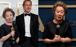 Sao Hàn 74 tuổi vừa nhận giải Oscar đã bị MC hỏi câu vô duyên về Brad Pitt, ai ngờ gây bão vì chốt hạ: "Tôi có phải là chó đâu"