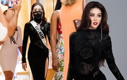 Khánh Vân bất ngờ ghi điểm tuyệt đối với bộ cánh gây tranh cãi, visual nổi bần bật giữa rừng mỹ nhân Miss Universe