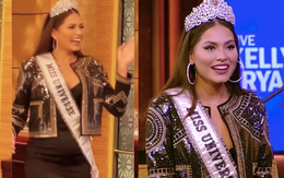 Lộ diện chỉ sau 3 ngày đăng quang, tân Miss Universe đã khiến dân tình ngã ngửa vì bụng bèo nhèo, có "em mỡ" khác xa lúc thi