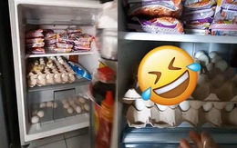 Mua trứng về nhà dự trữ trong mùa dịch, lúc mở tủ lạnh ra kiểm tra thì thanh niên mới tá hoả vì cảnh tượng kinh hoàng trước mặt