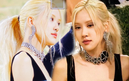 Xem ảnh &amp; clip Rosé dự Met Gala mới thấy: Cũng xinh đấy nhưng trông như con gái được bố dắt đi tiệc!