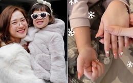 Bà xã JustaTee gây tranh cãi vì cho con gái Cici làm nail quá sớm, netizen: &quot;Mình là người lớn còn không dám để móng dài như thế&quot;