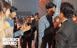 Clip Đen Vâu chủ động bắt tay và chúc mừng Trấn Thành đoạt giải tại WeChoice Awards 2023, cái ôm đầy trân trọng gây sốt!