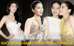 Kỳ Duyên đầy căng thẳng trong buổi ra quân đi Miss Universe, 1 nghi thức lạ gây tranh cãi