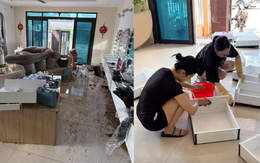 100k - 300k/ tiếng dọn nhà sau lũ: Thương ông bà, không ai chê giá... chỉ sợ không ai đến giúp