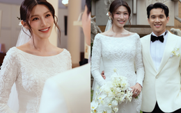 Lễ cưới nhà thờ của Á hậu Quỳnh Châu: Cô dâu rưng rưng xúc động, thiếu gia Đà Lạt quá điển trai!