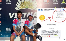 HLV Huỳnh Phú Quí khoe lời chúc của Vinh Hiển, nhưng để lộ chi tiết nói về Lý Hoàng Nam