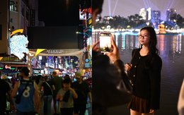 Chưa tới giao thừa mà không khí đã cỡ này: Hồ Gươm lung linh ánh sáng, phố Tây Bùi Viện "full bàn"