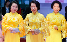 Phu nhân tỷ phú Phạm Nhật Vượng đẹp nhờ áo dài quá tinh tế, 1 chi tiết kết nối đến chồng và con trai