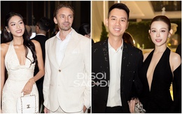 Chủ chuỗi khách sạn TP.HCM hộ tống "búp bê" đi ăn cưới, 1 cặp đôi nổi tiếng bị bắt gặp đang khóa môi