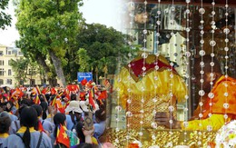 Hàng nghìn người dân đứng dọc hai bên đường chùa Quán Sứ cung rước Xá lợi Đức Phật