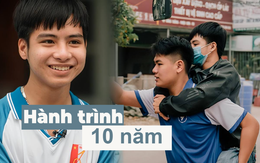 Nam sinh 10 năm được bạn cõng đi học tốt nghiệp ĐH Bách Khoa loại Giỏi: "Hiếu sẽ cùng bố mẹ mình có mặt ở lễ trao bằng"