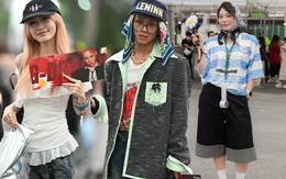 Fan "anh Long" không chất thì ai chất? SVĐ Mỹ Đình thành fashion week thật rồi!