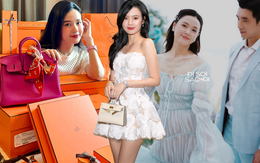 Trước khi được chồng tặng cùng lúc 2 chiếc Birkin tiền tỷ, Midu đã có sẵn bộ sưu tập Hermès khủng