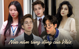 Loạt "cú nổ" của Vbiz nửa đầu 2025: Thuỳ Tiên đối diện vành móng ngựa, 3 scandal tình ái "twist" hơn phim