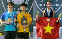 Pickleball Việt Nam "out trình", đại thắng tại giải châu Á: Lê Xuân Đức và Sophia Phương Anh giành cú đúp HCV