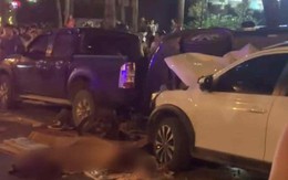 Xế hộp tông liên hoàn ở Hà Nội, ít nhất 1 người tử vong, nhiều người bị thương
