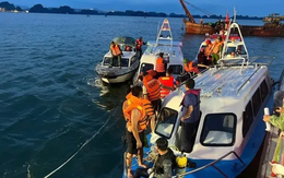 Tìm thấy 1 thi thể nạn nhân trong vụ lật tàu trên Vịnh Hạ Long