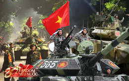 Ngắm trọn dàn xe tăng, xe thiết giáp đi giữa “rừng cây” đường Trần Phú: Hơn poster phim