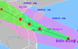 Bão số 10 Bualoi giật cấp 15, lao nhanh với tốc độ 35-40 km/giờ, hướng vào miền Trung