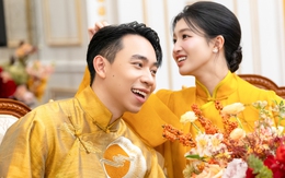 Hé lộ bên trong lễ hằng thuận của Phương Nhi và Minh Hoàng: Rước dâu bằng xe mui trần, cặp đôi tình tứ không rời