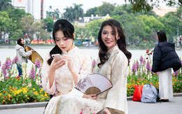 Hội nàng thơ Hà Nội vượt rét sâu đi chụp áo dài, "mặc kệ" cái lạnh co ro