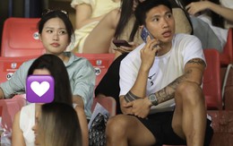 Văn Hậu bị cấm thi đấu, ngậm ngùi ngồi khán đài cùng Doãn Hải My