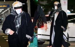 Ngay lúc này: G-Dragon thời trang phang thời tiết, trùm khăn hoa cúc kín mít khởi hành sang Việt Nam