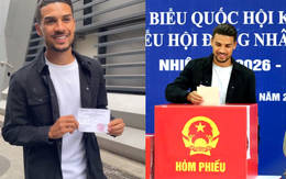 Cầu thủ nhập tịch Đỗ Hoàng Hên đi bầu cử: "Tôi rất vui và tự hào"