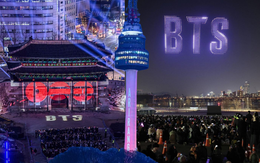 Seoul phủ tím: Cổng thành Sungnyemun, tháp Namsan, hàng nghìn drone trên sông Hàn và hơn thế nữa!