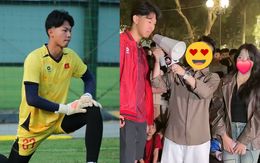 Thủ môn gần 2m U19 Việt Nam viral MXH, đi dạo phố vô tình gặp nàng thơ, "khi đi lẻ bóng, khi về có đôi"