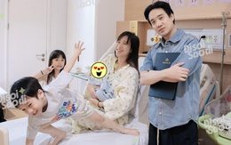 Dù ngoài kia có bão tố gì, thì đây là gia đình JustaTee - Trâm Anh bên cạnh bé thứ 3 vừa sinh!