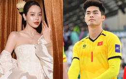 Tương tác bất ngờ của thủ môn hotboy Trần Trung Kiên (U23 Việt Nam) với Hoa hậu Thanh Thuỷ gây chú ý