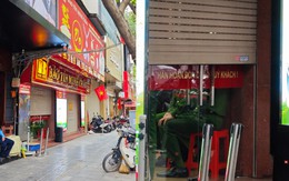 Cận cảnh cửa hàng Bảo Tín Minh Châu vào lúc này: Nhiều cảnh sát xuất hiện, hàng loạt thùng carton được thu giữ