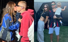 Có thể là rụng rời khi nhìn Justin Bieber khóa môi Hailey ở Coachella 2026, quý tử không lộ mặt vẫn hot ngang bố mẹ