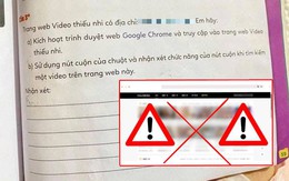 NXB ĐH Huế lên tiếng vụ link web không lành mạnh trong vở bài tập tin học lớp 3: "Trước đó link được sử dụng đúng mục đích"
