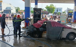 Công an thông tin nguyên nhân ban đầu vụ cháy ô tô ở cây xăng khiến 2 thiếu niên tử vong