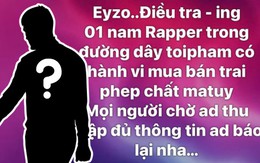 Đang điều tra 1 nam rapper Việt trong đường dây mua bán trái phép chất ma túy