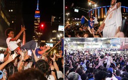 Tối nay khai mạc vẫn chưa ai quan tâm: Khung cảnh toàn dân xuống phố ăn mừng tại thành phố New York, nhưng không phải vì World Cup